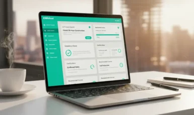 Employees accessing EHSSchool OSHA training online