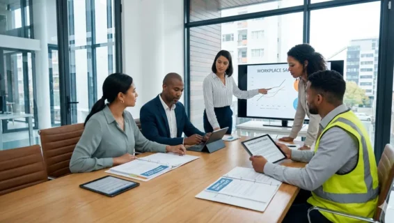 EHS policy development for workplace safety compliance.